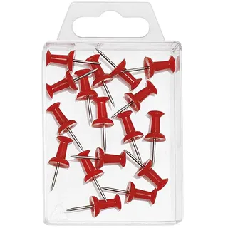 Wedo 54102 Pinnadeln Diabolo-Form in Klarsichtdose, 20 Stück,