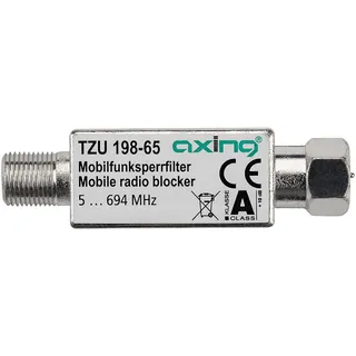 axing/skt Axing TZU 198-65 Mobilfunk-Sperrfilter Block LTE 5G Filter Durchlass 5-694 MHz