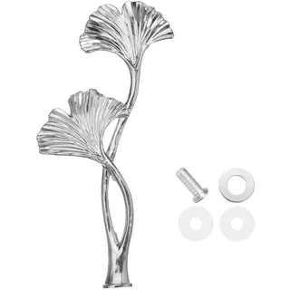 QUARKZMAN 1 Etagen Kuchen Tablett Ständer Griff Metall Kuchenständer Halter Cupcake Dessert Teller Hardware Befestigung Griff Ständer für Hochzeit Party Festival Kuchenplatte, Silber (Blume)