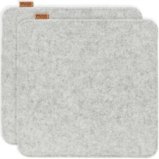 MIQIO Design Sitzkissen 35 x 35 cm Hellgrau