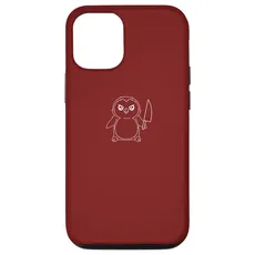 Hülle für iPhone 13 Pro Niedlicher Pinguin und Messer