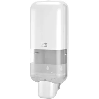 Tork Spender für Seifen und Händedesinfektionsmittel Weiß S4, geeignet für Flüssigseife, Schaum und Gel, Elevation Design, 564500, 6 Stück