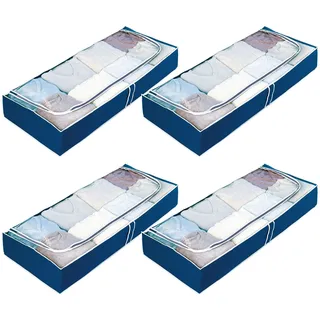 Wenko Unterbettkommode Modell Air 105 x 15 x 45 cm 4-tlg. blau