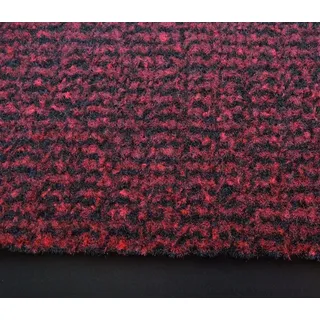 Meterware Sauberlauf Schmutzmatte Schmutzfang Läufer Bern 90 cm / 120 cm breit - rot - ca. 120 x 400 cm