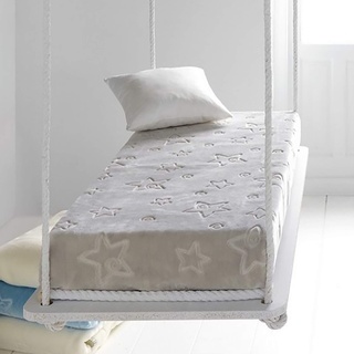 PIELSA Baby - 6627-93 | Babydecke | Neugeborenes Baby Decke | Babydecke Winter | Babydecke Monate | geprägte Babydecke | Wiege Decke | Farbe Grau | Größe 80 x 110 cm