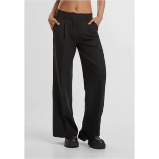 URBAN CLASSICS Ladies Wide Leg Trousers Black, 30