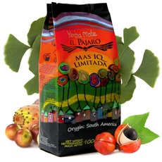 El Pajaro Mas IQ Limitada 1000g | Starker, Paraguayischer Mate-Tee | mit Gingko Biloba, Guarana, Camu Camu, Bacopa Monnieri, Kaktus