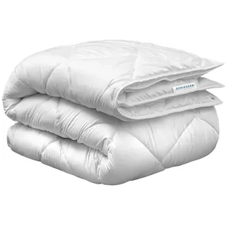 SCHIESSER 4-Jahreszeiten Bettdeckenset Lykke - 2-teilig - 155 x 220 cm - Weiß (Karton)