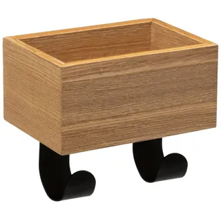 5five - kleiderhaken 2 köpfe leer Tasche Holz
