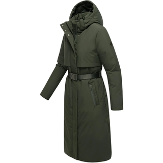 Wintermantel NAVAHOO "Wintermantel Waldbummler 14", Damen, Gr. 3XL, grün (schwarz olive), Obermaterial: 100% Polyester PES.  Obermaterial: Futter: 100% Polyester PES. 100% Polyester PES., Mäntel Wintermantel