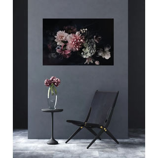 Leinwandbild BÖNNINGHOFF "Blumen", weiß (farbe bild(er): schwarz, rosa, grün), B:118cm H:78cm T:1,5cm, MDF, Papier, Bilder, Leinwandbild