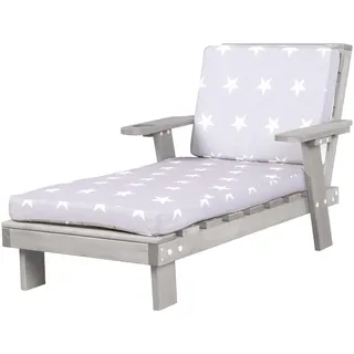 roba Gartenliege für Kinder Sonnenliege 85 x 55 x 54 cm Grau