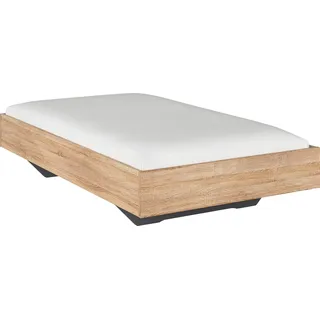 Rauch Futonbett Phoenix braun (struktureichefarben hell), B:125cm H:41cm L:206cm, Betten, ohne Kopfteil