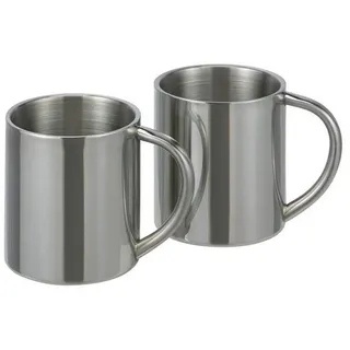 Hi Thermobecher 0,2 l Silber 2 St.
