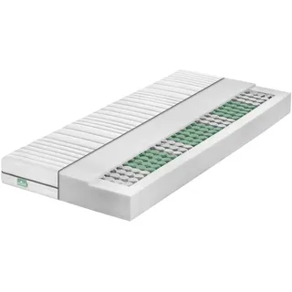 Matratzenheld Relax 7-Zonen Taschenfederkernmatratze | 90 x 200 cm | 18cm | H4 - Weiß