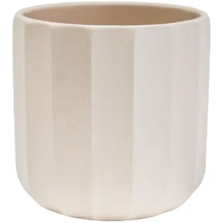 Ivyline Pflanzkübel Pflanzgefäß Keramik Elfenbein/Cremeweiß klein