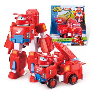 Super Wings EU720311 - Transformations-Flugzeug Jett Robo Rig 18 cm