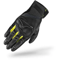 SHIMA HERO GLV Motorrad Handschuhe Damen Leder Kurze Sommer Motorradhandschuhe Schutz Touchscreen Stadt Lederhandschuhe Motorcycle Belüftet Verstärkt Perforiertes Leicht (Damen, Fluo, S)