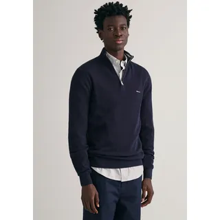 Gant Troyer »COTTON PIQUE HALF ZIP«, mit Piqué-Struktur Gant Evening blue 4XL