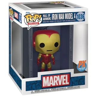 Funko Pop! Deluxe: Marvel Hall of Armor Iron Man Model 4 #1036 Bobble-Head Vinyl Figure