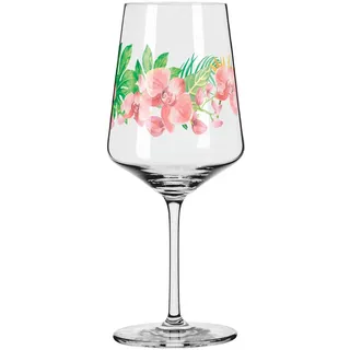 Ritzenhoff Spritzerglas , Grün, Rosa , Glas , 2-teilig , 544 ml , 20.3x26.6x10.1 cm , Fsc, Made in Germany , Gläser, Weingläser, Weißweingläser