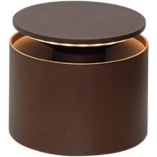 Zafferano Push Up Tischlampe - Aufladbare LED Außenlampe - 12 cm - Braun - Braun