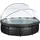Black Leather Pool 488 x 122 cm inkl. Sandfilteranlage, Abdeckplane, Poolleiter, Reparaturset
