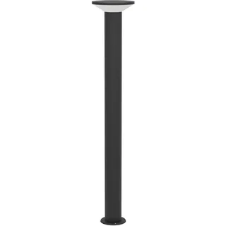 EGLO LED Außen Stehlampe Rigosa, Außenleuchte stehend, Außenbeleuchtung für Garten und Terrasse, Wegeleuchte aus Metall in Schwarz und Kunststoff in Weiß, warmweiß, IP44