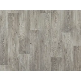 Primaflor PVC TURIN - Eiche grau 619M - 2,00m x 0,50m - Meterware - Vinyl-Boden in Holzoptik für Küche, Wohn- und Badezimmer, Hochwertige Auslegware, Anti-Rutsch Oberfläche - Grau