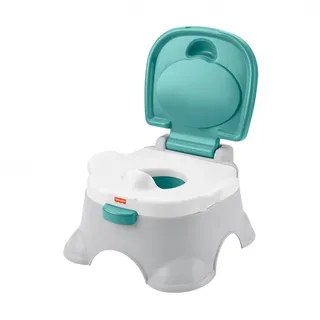 Fisher-Price - 3-in-1-Töpfchentrainingsstuhl und Fußbank, abnehmbarer Toilettensitzaufsatz, Babytöpfchen, Toilette für Baby und Kleinkinder, HPY87