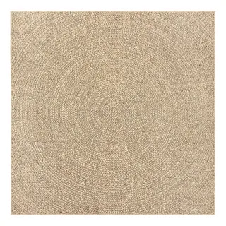 vidaXL Teppich ZIZUR 240x240 cm Jute-Optik Indoor und Outdoor