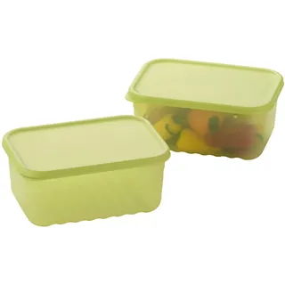 LocknLock Fresh Block Vorratsdosen mit Deckel – Frischhaltedosen Set 2-teilig, stapelbar & BPA-frei – Vorratsdosen für Obst & Gemüse, mikrowellen-, gefrier- & spülmaschinengeeignet (1,5 L)