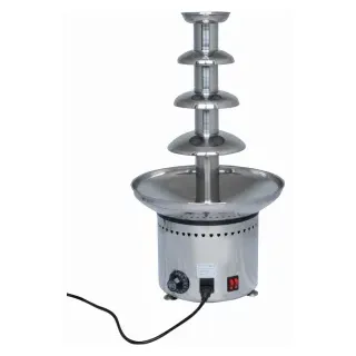 SCHNEIDER Schokoladen-Fontäne, Schokobrunnen aus Edelstahl, Termperatur von 0 bis 80°C einstellbar, Höhe: 60 cm