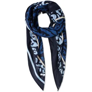 CECIL Damen 5706488 Dreieckstuch mit Tape, urban Dark Blue, Regular