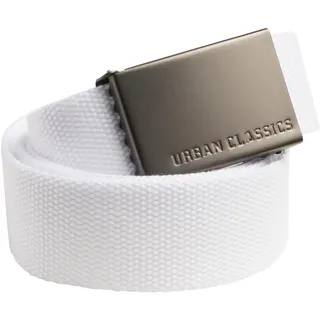 Urban Classics Herren Gürtel Gürtel weiß (White) One Size