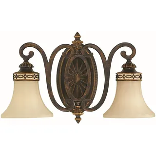 Wandleuchte ANABELL 1 Creme 2xE27 Landhaus Wohnzimmer Flur