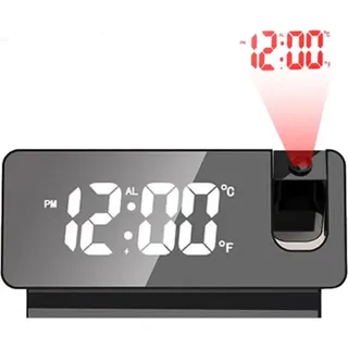 Livista Digitaler Radiowecker mit Projektion - Digitale Wecker - Projektionswecker - Projektionsuhr