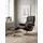 Relaxsessel Mayfair Leder 92 x 103 x 79 cm Braun mit Hocker