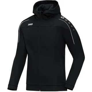 JAKO Damen Kapuzenjacke Classico, Schwarz, 46