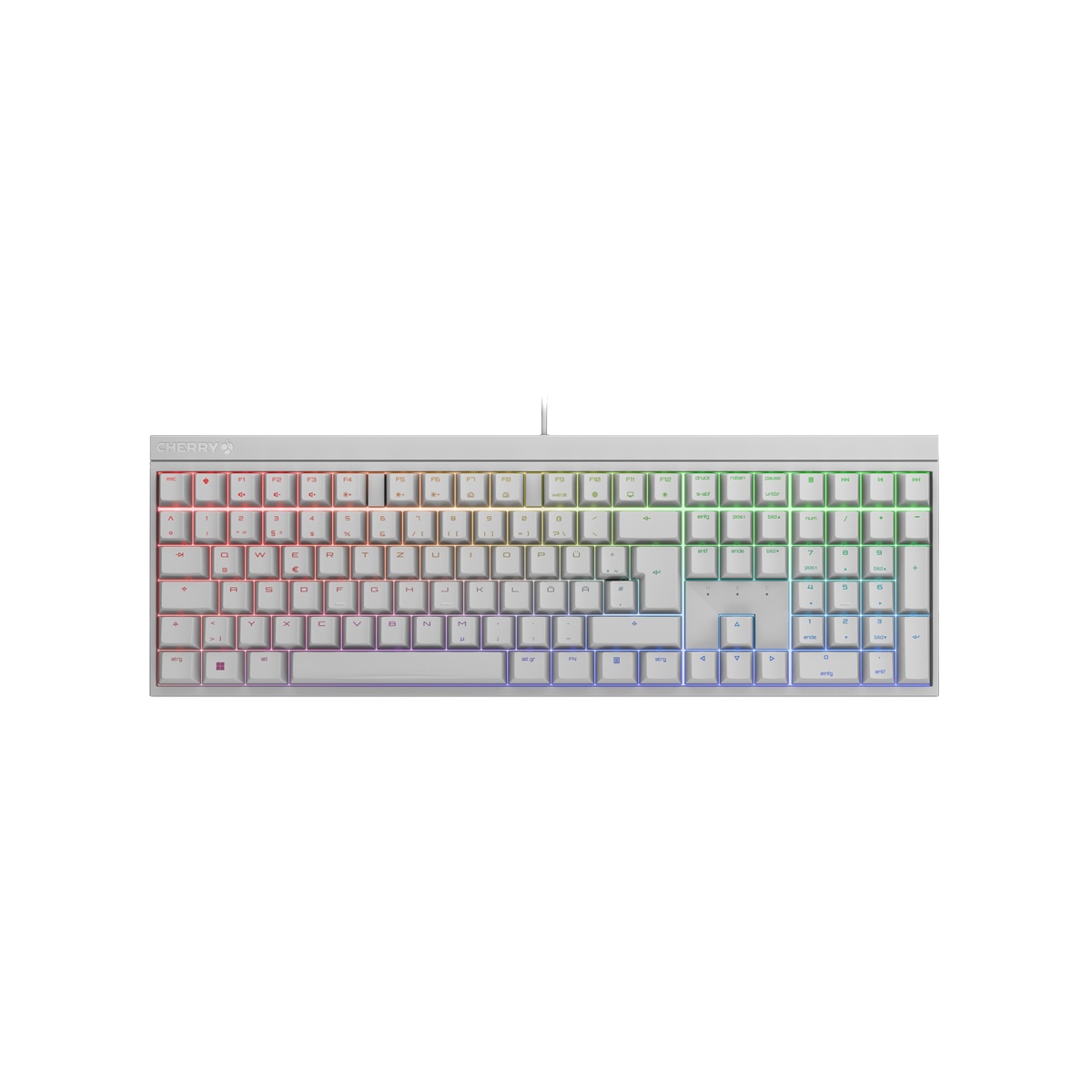 Bild von MX 2.0 S weiß, LEDs RGB, MX RGB BLUE, USB, DE (G80-3821LSADE-0)