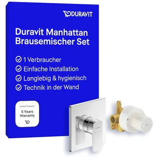 Duravit Duravit, Manhattan Einhebelmischer Unterputz Set, 1 Verbraucher, Chrom,
