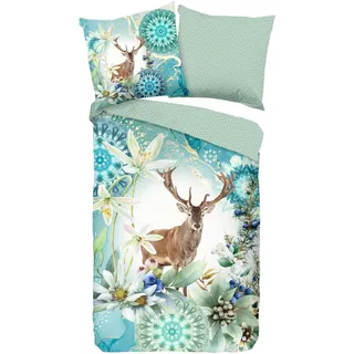 HIP Xela Wendebettwäsche Mehrfarbig 155 x 220 cm + 80 x 80 cm