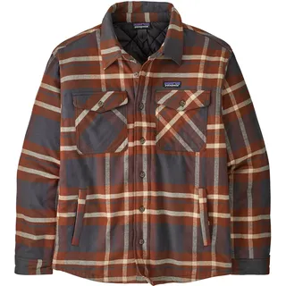 Patagonia Herren LW Insulated Fjord Flanell-Hemdjacke Ashore: Ink Black M