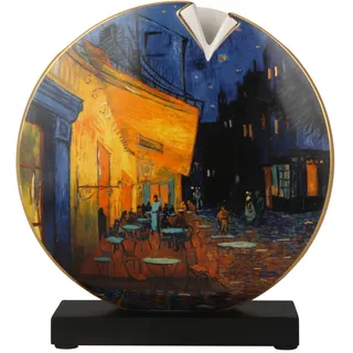 GOEBEL "Vase Van Gogh- Café bei Nacht", bunt,