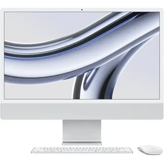 iMac 24" Retina 4,5K Display 2023 M3 16 GB RAM 256 GB SSD 8-Core GPU Silber