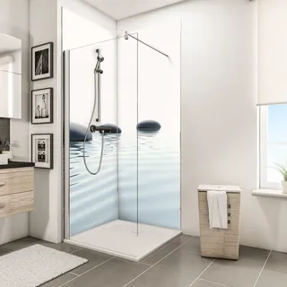 Schulte »ExpressPlus DecoDesign«, Duschrückwand Foto über Eck Zen-Steine 210x90x90c