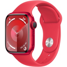 Bild von Watch Series 9 GPS 41 mm Aluminiumgehäuse (product)red, Sportarmband (product)red S/M