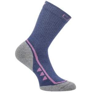 CMP Kids Trekking Socks, Supersoft 50 Mid blue-fuxia 28/30