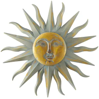 Deco 79 Metal Sun Home Wall Decor, Eisen, Gold, Art 35" x 1" x 35"