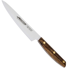 Arcos Serie Nordika - Küchenmesser | Allzweckmesser - Edelstahl NITRUM - Klinge 160 mm - Ovengkol Holzgriff 100% natürlicher FSC - 100% recycelte Verpackung, Braun